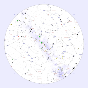 mappa del cielo 15 agosto 2024