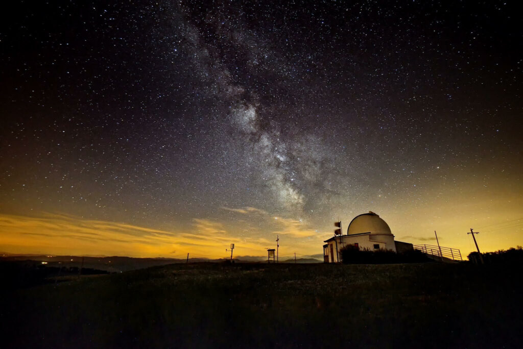 via lattea dall'osservatorio